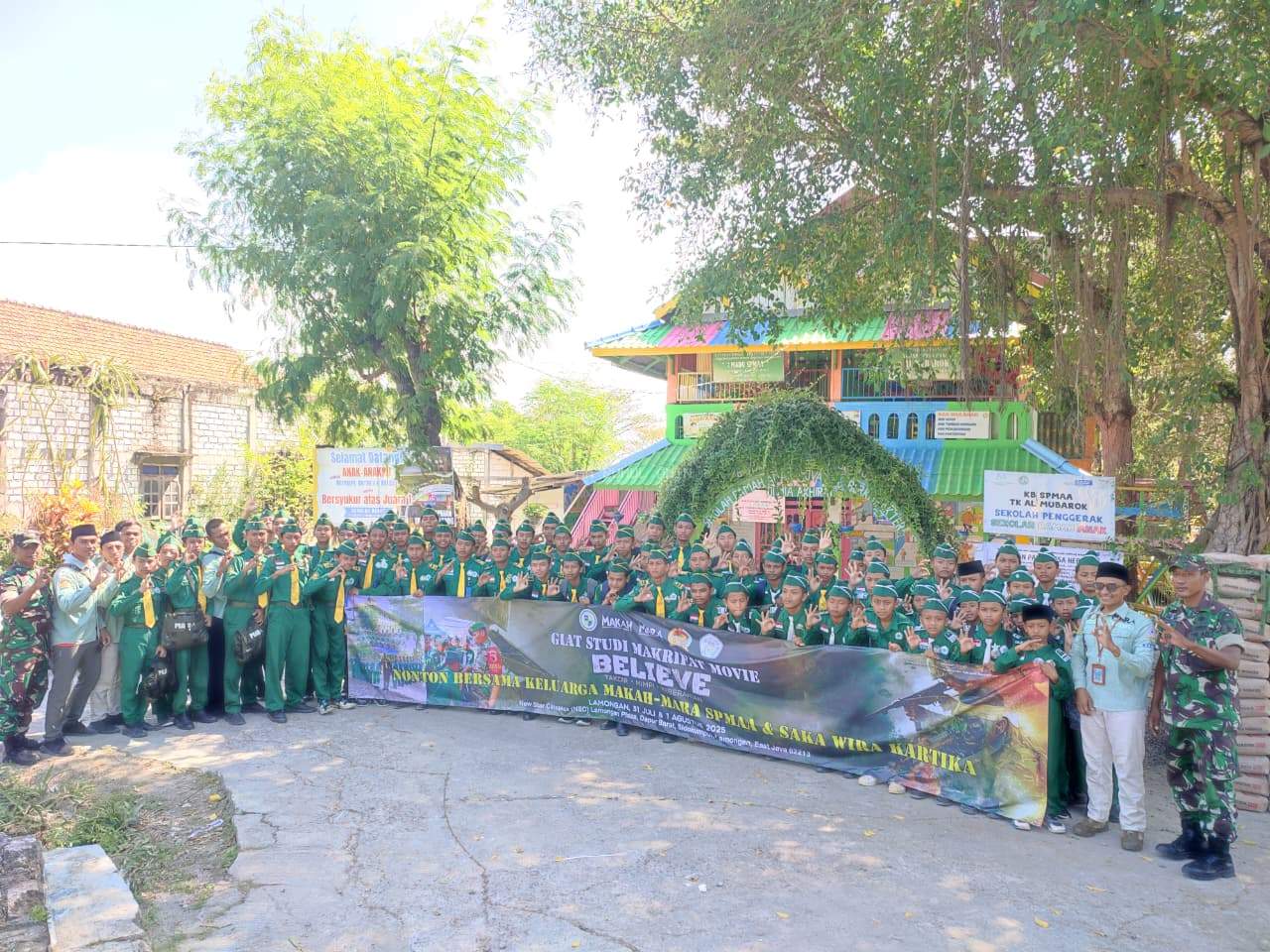 Giat Studi Makrifat Movie BELIEVE, nonton bersama siswa MAKAH MARA  SPMAA